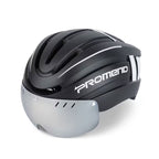 Electric bicycle safety helmet with integrated goggles