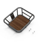 Front bike basket - aluminium frame and rubberwood base | 20kg capacity Gleecycle