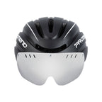 Electric bicycle safety helmet with integrated goggles