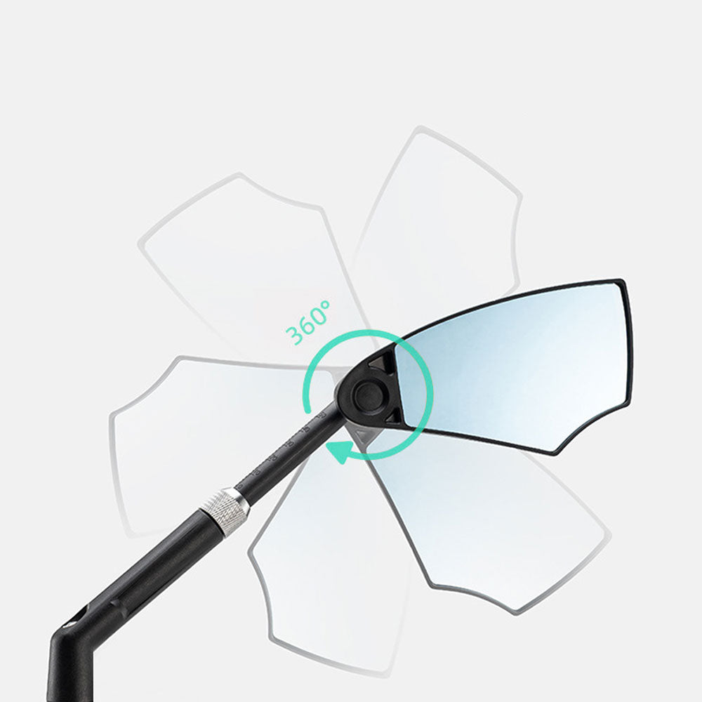 E-Bike Rearview Mirror – 360° Rotation & Extendable Arm