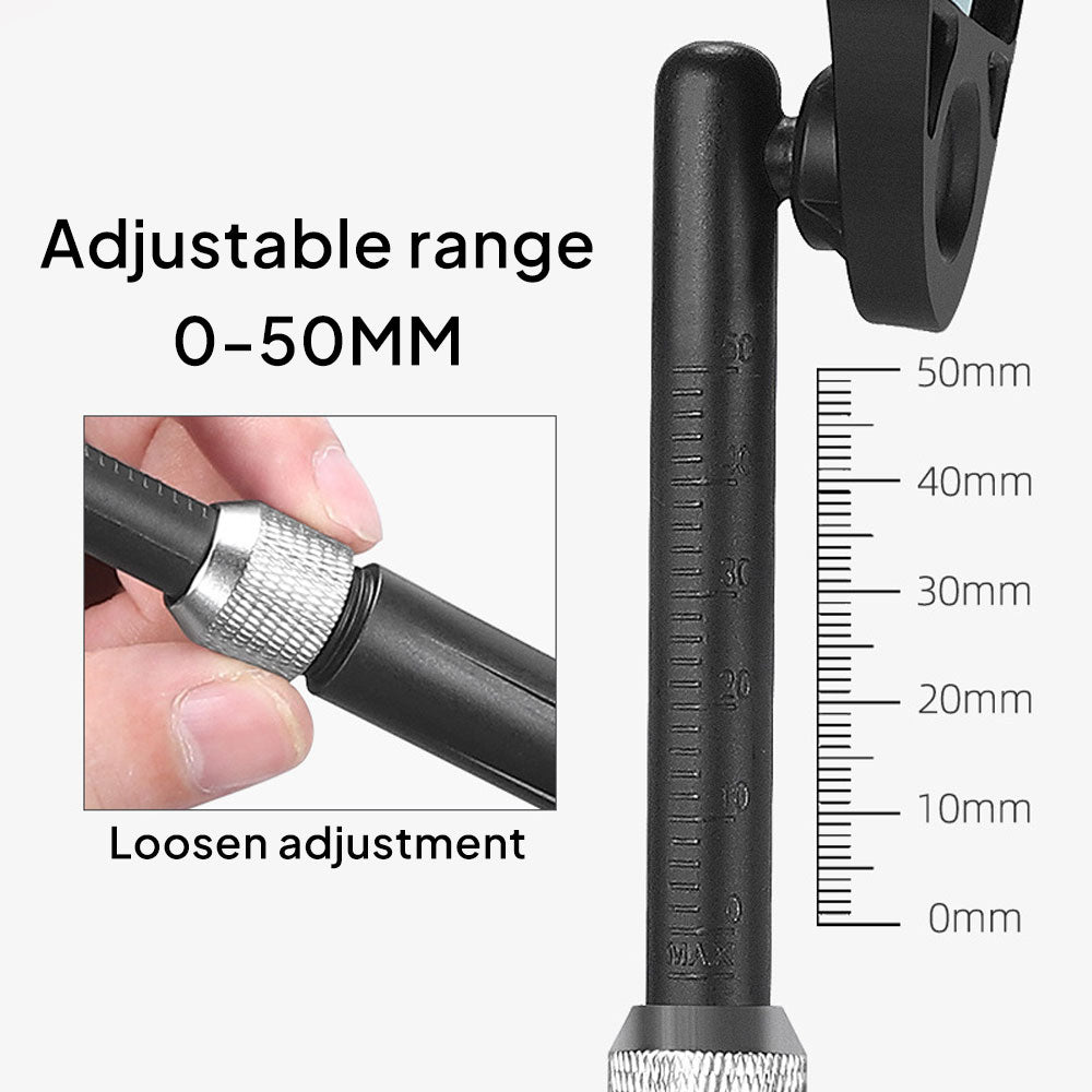 E-Bike Rearview Mirror – 360° Rotation & Extendable Arm