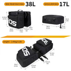 3-in-1 Waterproof Rear Rack Bike Bag (38L) Gleecycle