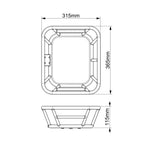 Front bike basket - aluminium frame and rubberwood base | 20kg capacity Gleecycle